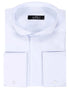 White Plain Stand Collar Formal Tuxedo Shirt