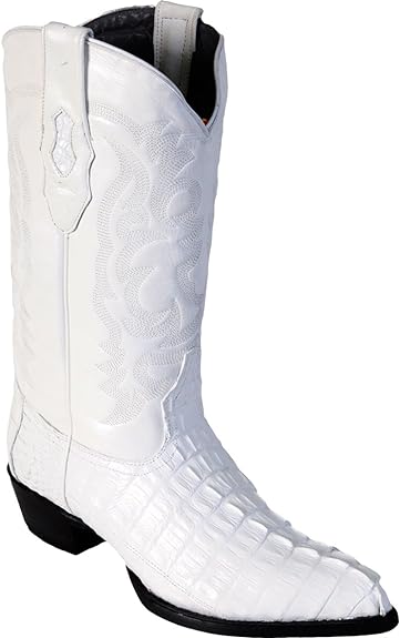 J Toe Cowboy Boots - J Toe Western Boots - Original Brown Caiman (Gator) Tail LeatherJ-Toe Boot