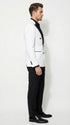 White Double Breasted Blazer Tuxedo Dinner Jacket 