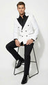 White Double Breasted Blazer Tuxedo Dinner Jacket 