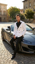 White Double Breasted Blazer Tuxedo Dinner Jacket 