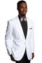 Mens One Button Shawl Dinner White Jacket