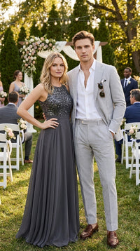 Men’s Navy Seersucker 2 Piece Summer Suit, Modern Fit Lightweight Wedding Dress Suit