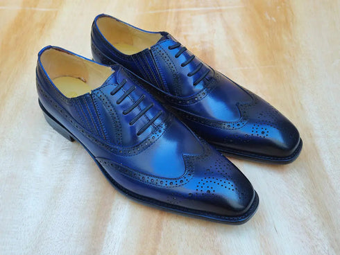 Wingtip Slip-on Oxford Carrucci