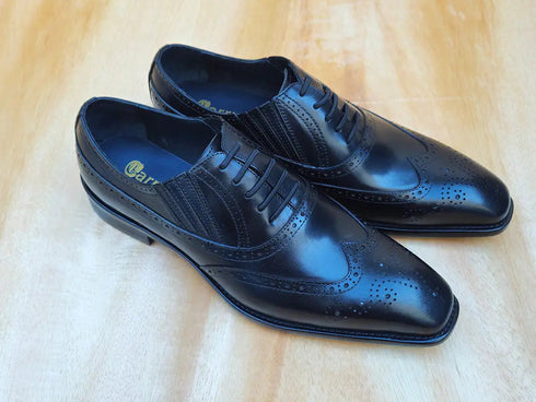 Wingtip Slip-on Oxford Carrucci