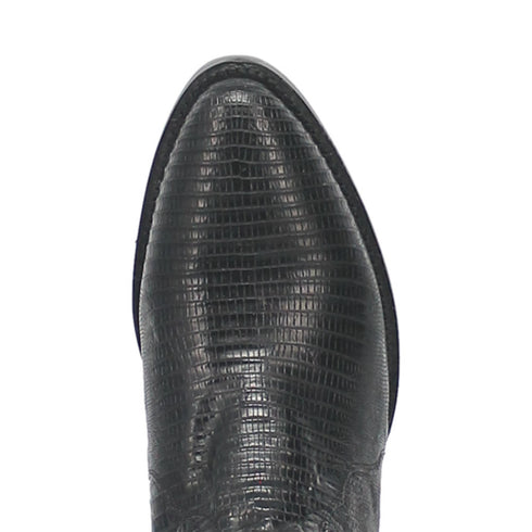 Dan Post Men’s Winston Black Exotic Lizard Leather 13” Round Toe Cowboy Boot