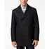 Wool-Blend Classic-Fit Peacoat, charcoal overcoat six button