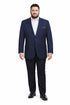 Wool Regular Fit Blazer Solid Color in Dark Navy