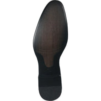 Bravo Mens Modern Slip On Velvet Tuxedo Loafer in Black - Men's Dress Shoes