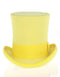 Victorian Steampunk Top Hat - 1800 19th Century - Dressy Loden Felt Top Yellow Hat