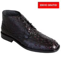 Zapato Botín Piel Avestruz - Mens Ostrich Boot in 3 Colors