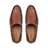 Mezlan Ostrich Leather Moccasin Slip-On Loafers