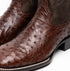 Marco Di Milano Alabama Kango Tabac Ostrich Quill Square Toe Cowboy Boots
