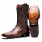 Marco Di Milano Alabama Kango Tabac Ostrich Quill Square Toe Cowboy Boots