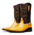 Marco Di Milano Alabama Buttercup Ostrich Quill Square Toe Cowboy Boots