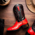 Marco Di Milano Alabama Red Leather Loafers