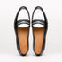 Zelli Alba Calfskin Spectator Penny Loafers in Black and White
