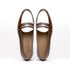 Zelli Alba Italian Calfskin Penny Loafers in Camel and Cream