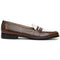 Zelli Alba Italian Calfskin Penny Loafers in Camel and Cream