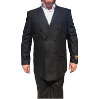 Alberto Nardoni Black Double Breasted Buttons Closure Overcoat