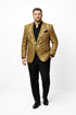 Alberto Nardoni Gold Men's Shiny Dinner Jacket Tuxedo
