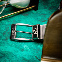 Marco Di Milano Emilio Belt - Antique Green Leather Loafer