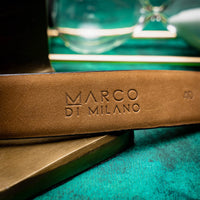 Marco Di Milano Emilio Belt - Antique Green Leather Loafer