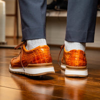 Marco Di Milano Alonzo Cognac Leather Dress Shoe