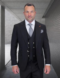 Statement Men's 3 Piece 100% Wool Fashion Suit - Bold Colors