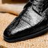 Zelli Andrea Genuine Crocodile Cap Toe Derby Shoes in Black