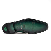 Marco Di Milano Andretti Green Lemon Ostrich Leg Dress Shoes