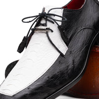 Marco_Di_Milano Andretti: Luxury White & Black Leather Loafers