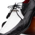 Marco_Di_Milano Andretti: Luxury White & Black Leather Loafers