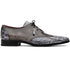 Marco Di Milano Anzio Newspaper Print Leather Oxford