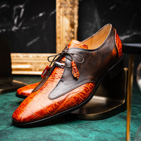 Marco Di Milano Anzio Rustic Brandy Leather Shoe