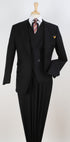 Apollo King Mens 3 Piece 100% Super 150s Wool Suit – High Fashion Double Breasted Vest, Peak Lapel Jacket