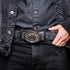 Marco Di Milano Arkansas Belt Antique Newspaper Leather Shoe