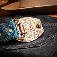 Marco Di Milano Arkansas Belt - Black & Blue Leather Loafers