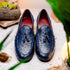 Marco Di Milano Aubiere Navy Leather Dress Shoes