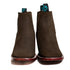 Los Altos Women's Boot Wide Square Toe Nobuck Dark Tabacco Leather Sole - Nobuck Dark Tabacco