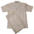 Mens Natural Linen Shirt and Pants Casual Outfit Set