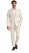 Men's Suede Cowboy Blazer Ultra Slim Fit LAM-516 in Color Beige