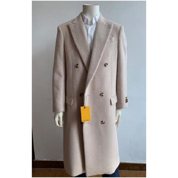 Double Breasted Overcoat - Wool Top Coat - Full Length