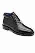 Belvedere Gallardo Men's Shoes Black Exotic Caiman Crocodile Derby Split-toe Boots