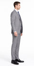 Bertolini 2Pc & 3PC Lt. Gray Two-button Wool & Silk Blend Suit