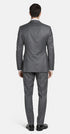 Bertolini 2PC Gray Two-button Suit Wool & Silk