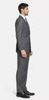 Bertolini 2PC Gray Two-button Suit Wool & Silk
