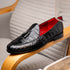 Marco Di Milano Bianchi Black Leather Luxury Shoe