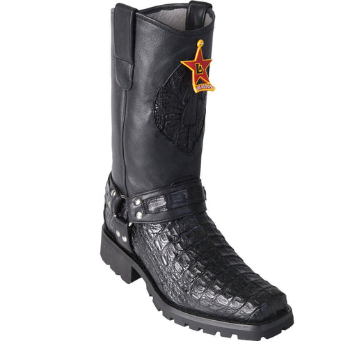 Botas de Cocodrilo Caimán Panza Biker para Motociclista