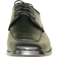 Bravo Mens Classic Moc Toe Tuxedo Prom Shoe in Black